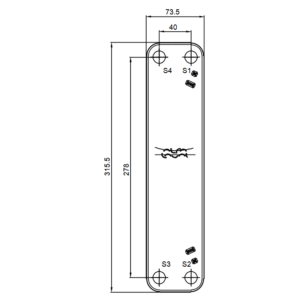 Alfa Laval CBH18 30 kW 70-50 / 60-40 Lehimli Plakalı Radyatörlü Isıtma Eşanjörü - Görsel 3